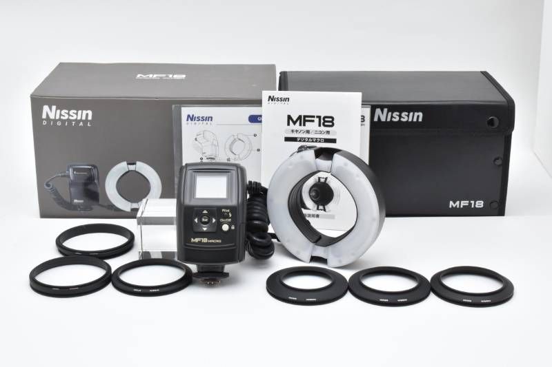 実用品 Nissin DIGITAL ニッシン デジタル MF 18 MACRO FLASH ストロボ Canon用 キャノン 3989-13