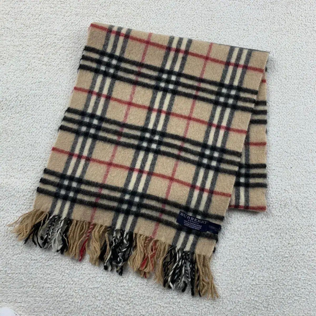 BURBERRY バーバリー アイボリー ノヴァチェック チェック カシミア マフラー スカーフ