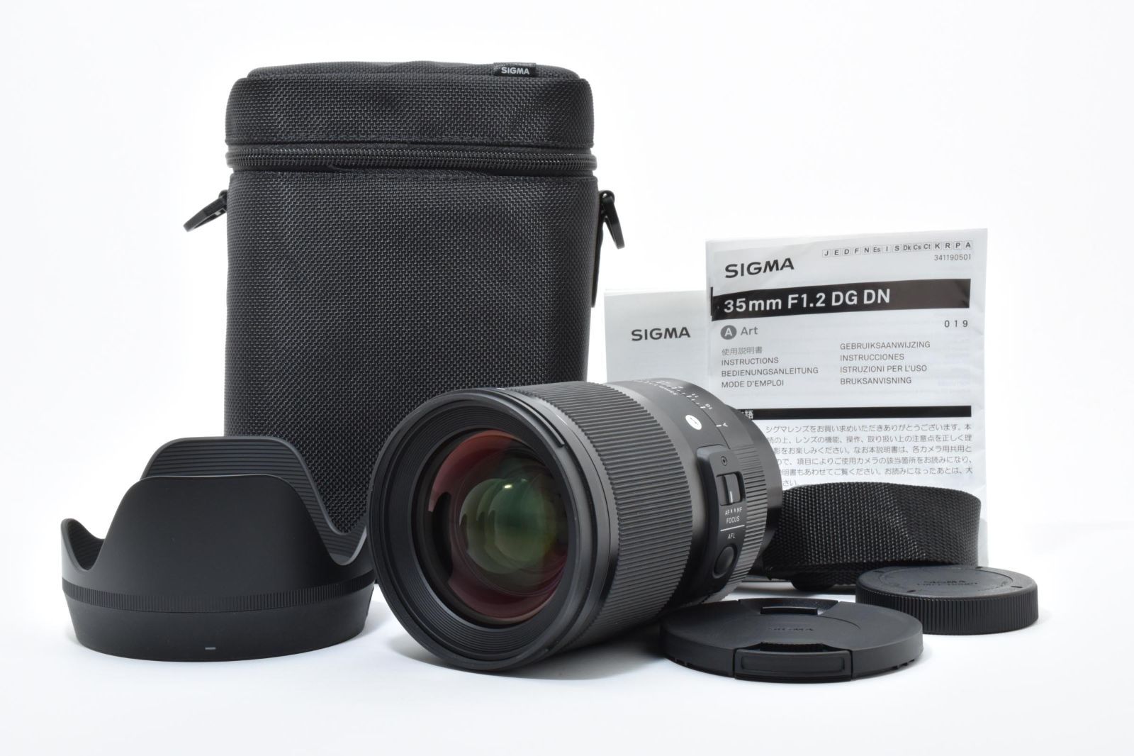 級 Sigma 35 mm f 1.2 DG DN Art ライカLマウント レンズバッグ付き
