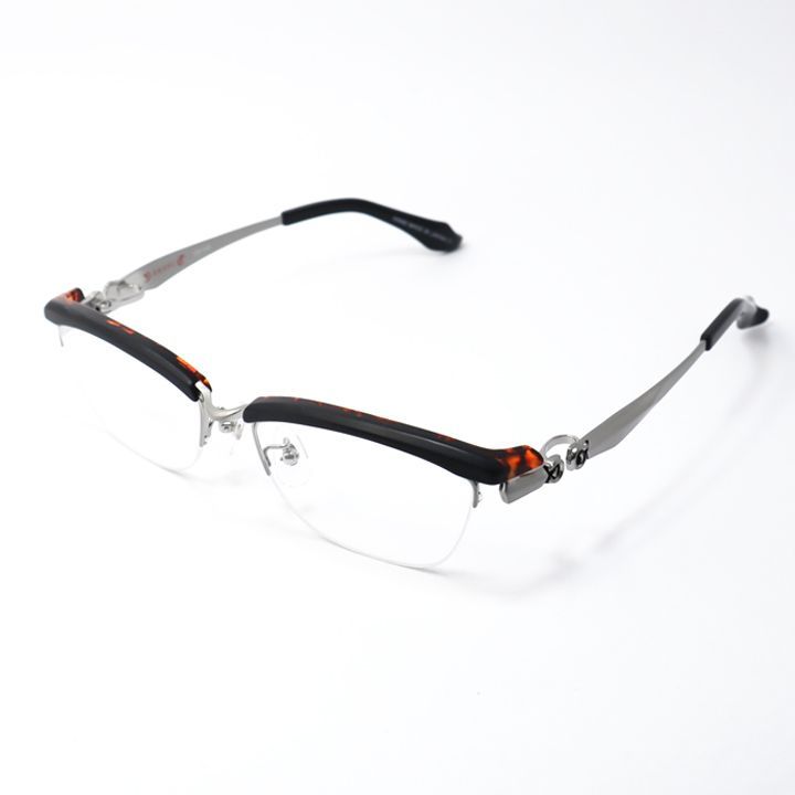 CHRONIC クロニック 眼鏡 メガネ フレーム サングラス CH 143 3 サイズ56 マットブラック ブラウンデミ レイヤード メガネ 