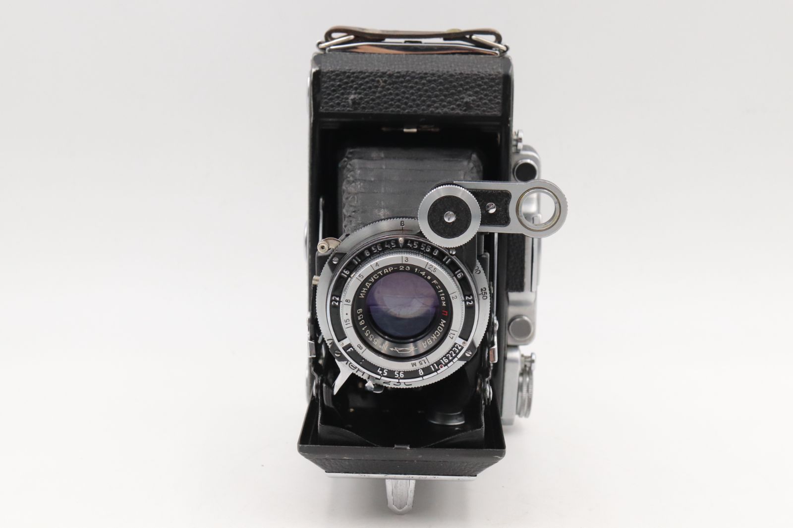 稀少☆MOCKBA モスクワ NHAYCTAP-23 F4.5 11cm ロシア製 蛇腹カメラ