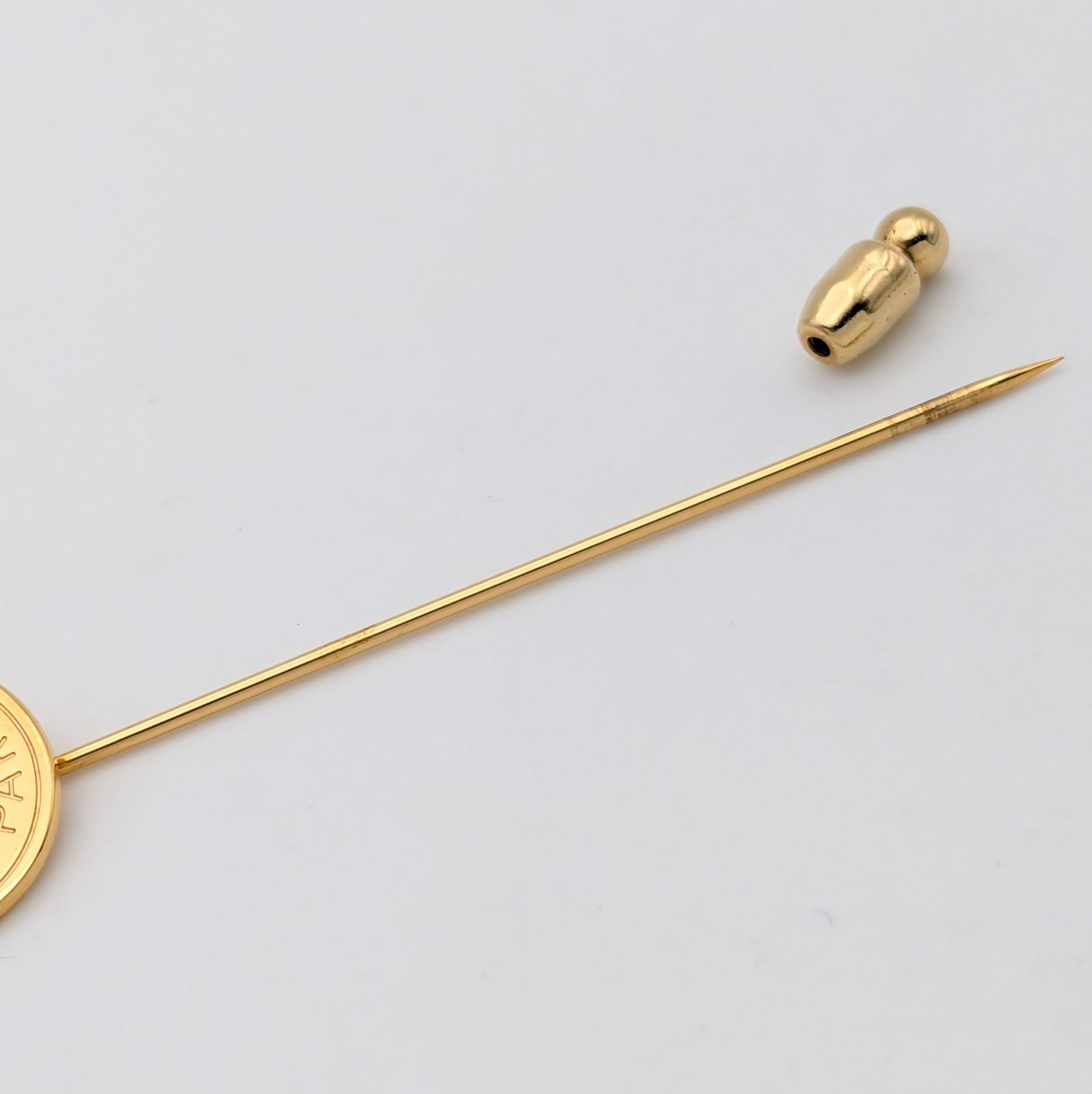 HERMES エルメス セリエ ピンブローチ ゴールド ラペルピン つやあり