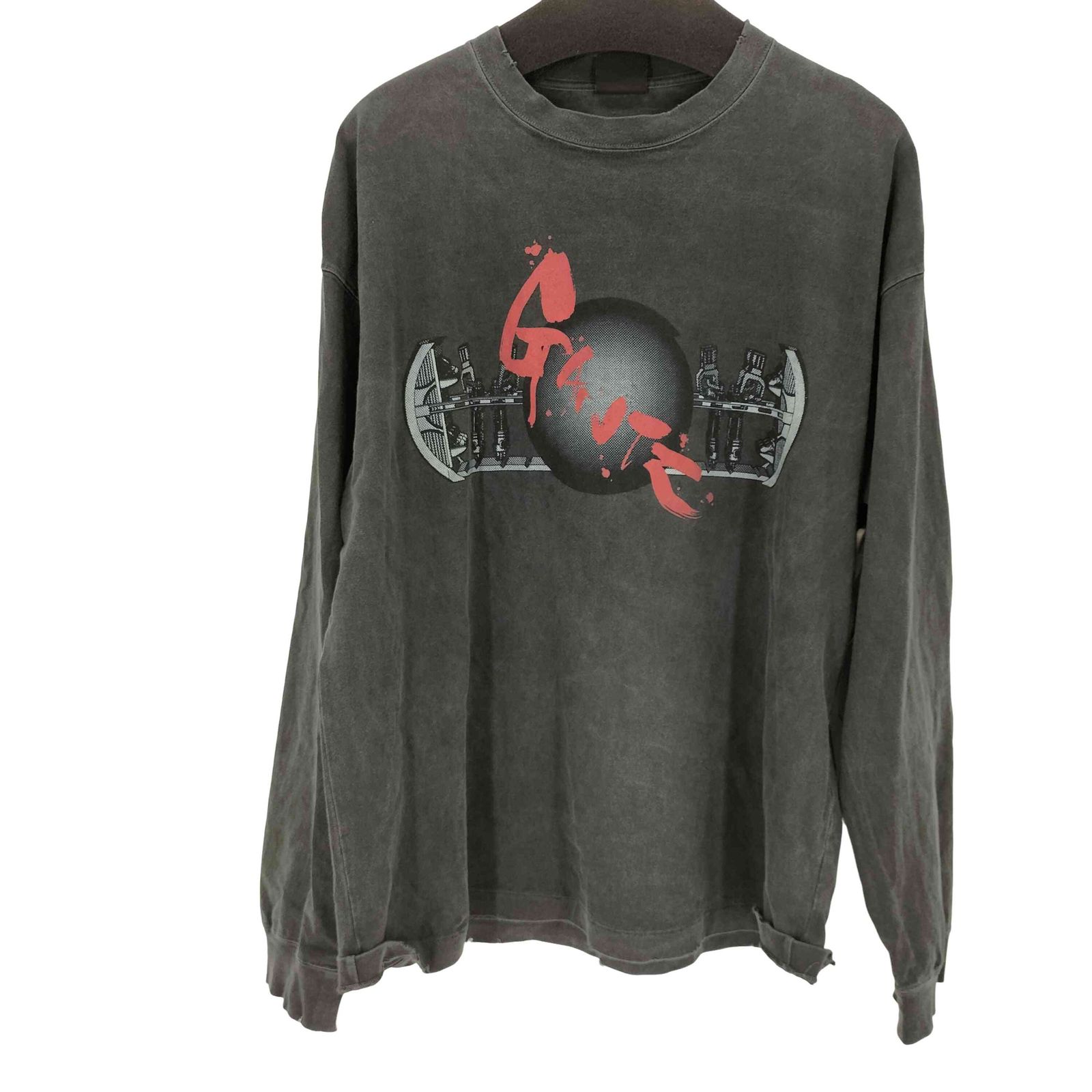 ユーズドフルギ USED古着 両面プリントL/SアニメTシャツ メンズ JPN：L