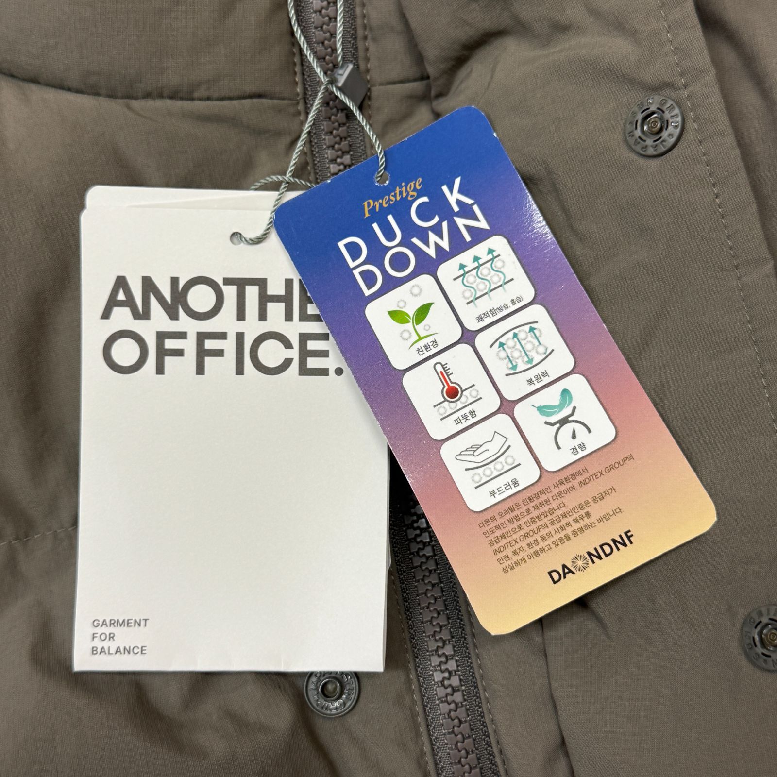 参考上代35200円 未使用 ANOTHER OFFICE STROLLER DOWN VEST 