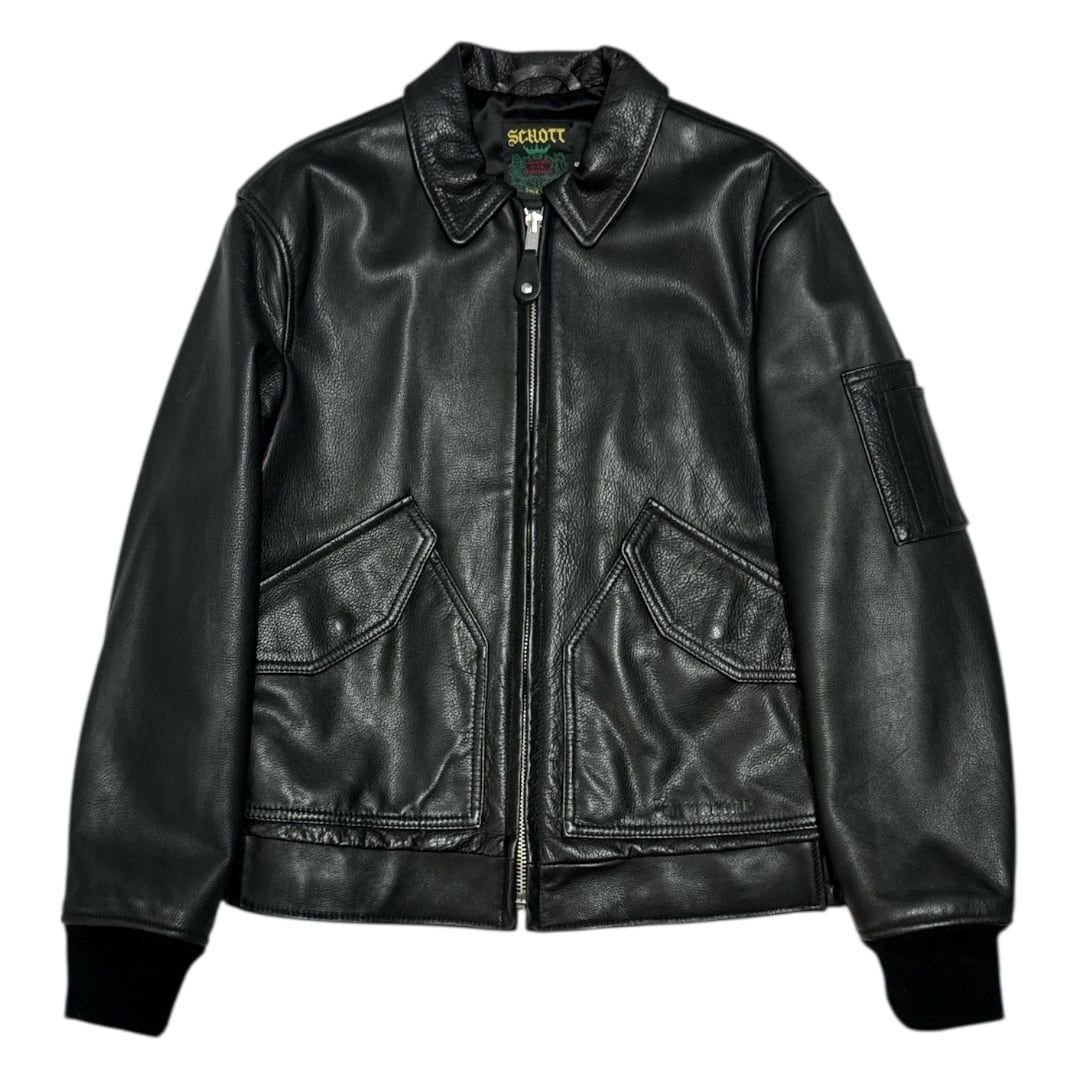 Supreme Leather Military Jacket