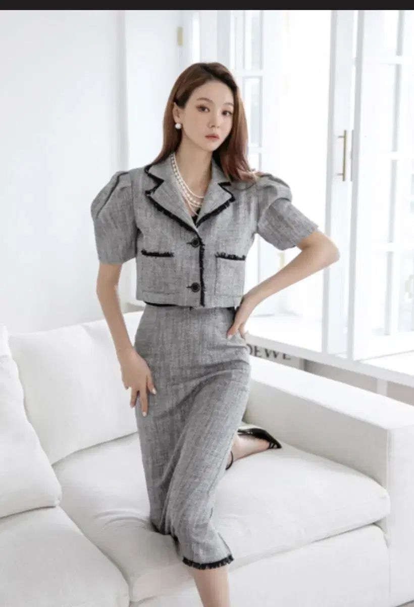 DINT ディント レディース ヘリンボーン スーツ セット KR 77 통통55 66