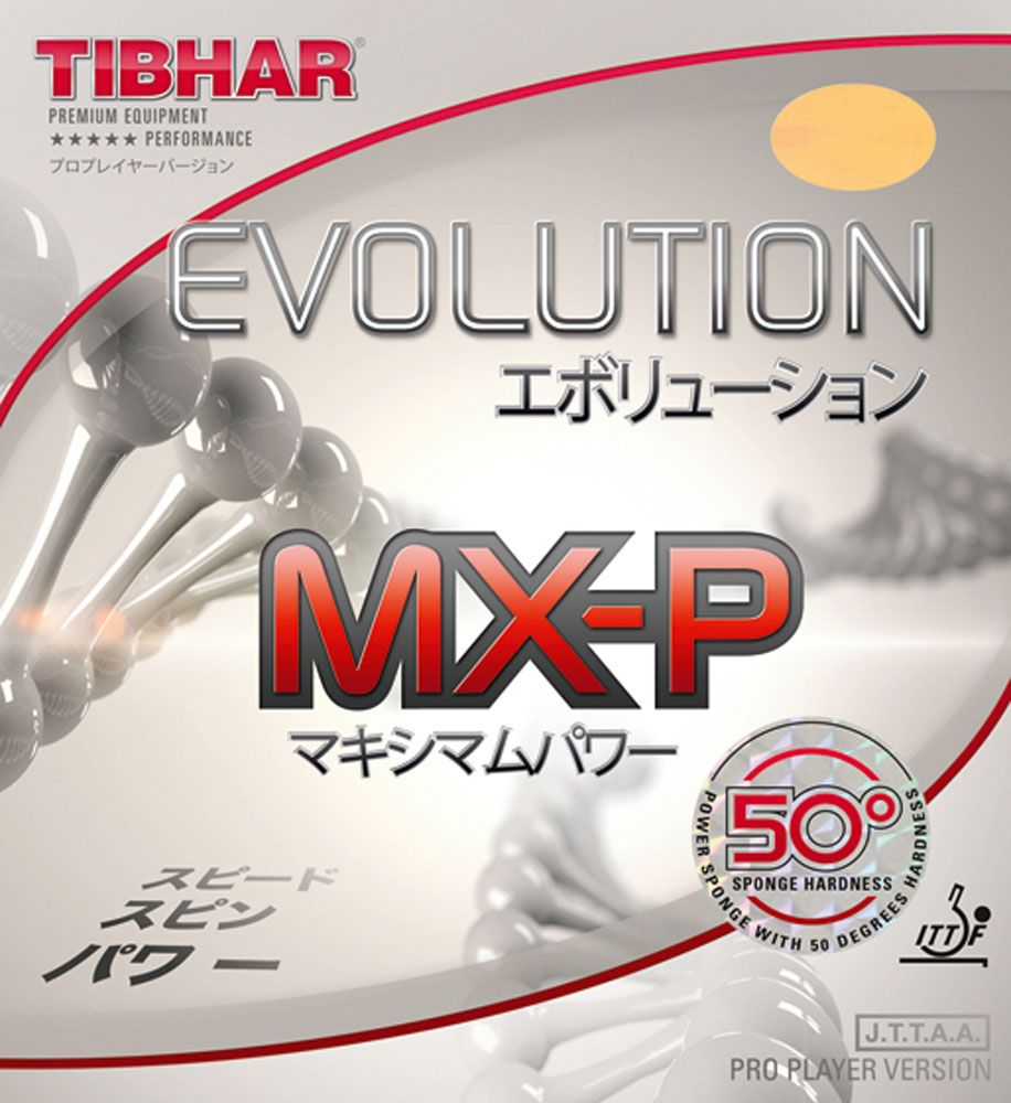 送料無料，安い ティバー TIBHAR 卓球 エボリュ―ション MX-P 50° 部活 クラブ 練習 運動 らばー ラバー 回転系 卓球用品 卓球ラバー ハイテンション 裏ソフトラバー ハードヒッター  TJR121 2 レッド ラケット