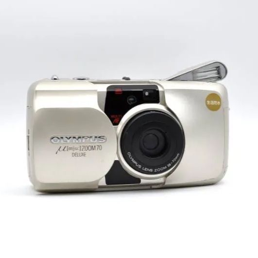 動作OK】OLYMPUS μ[mju:] ZOOM 70 DELUXE コンパクトフィルムカメラ
