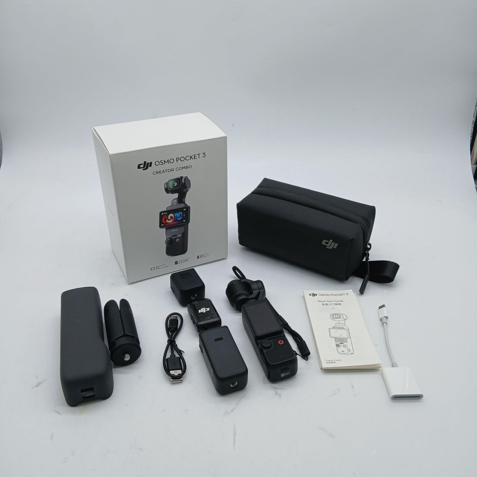 No 4621 DJI vlogカメラ Osmo Pocket 3 クリエイターコンボ 1インチCMOS 4 K 120 fps 動画対応 3軸スタビライザー ジンバル アクションカメラ デジカメ 顔 被写体トラッキング 高速フォーカス マイク同梱