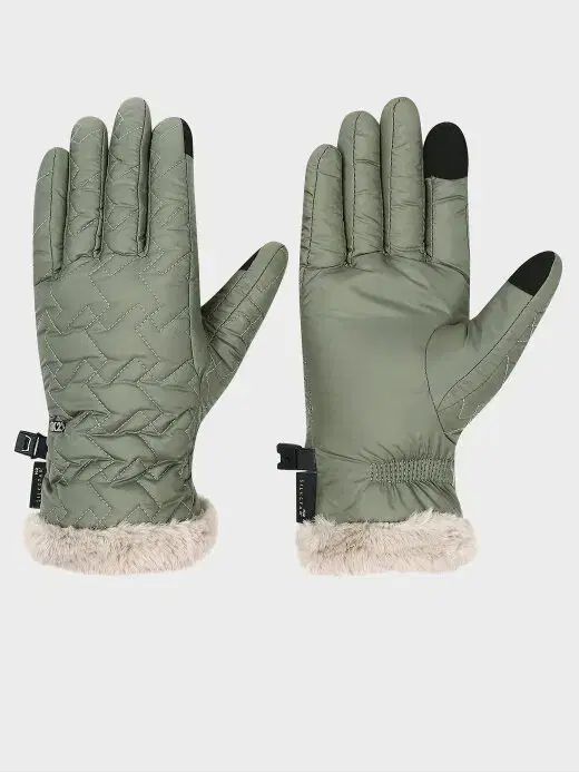 K 2 レディース 防寒 手袋 カーキ S