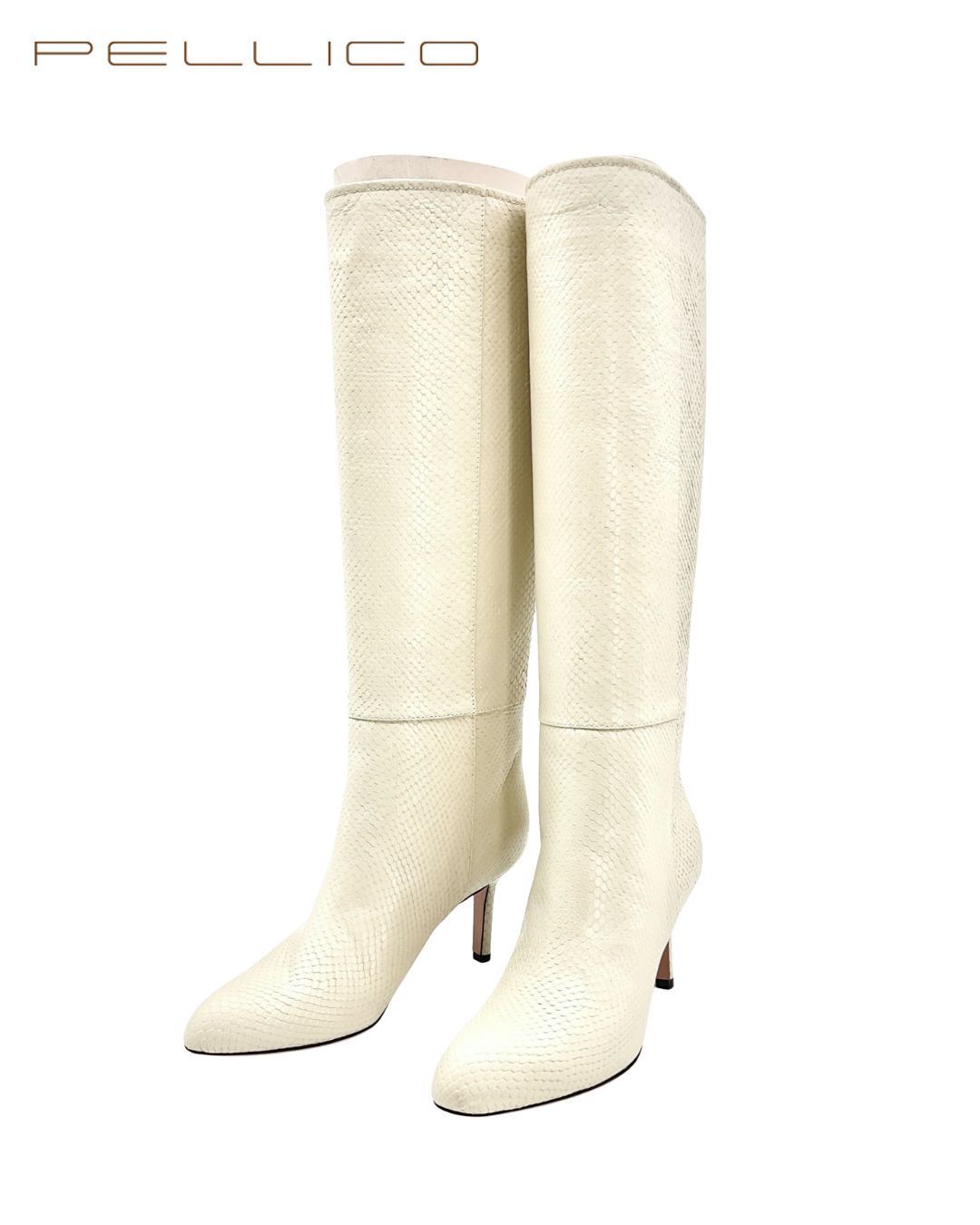 未使用 PELLICO ペリーコ 9611 METRO 80 TB パイソンヒールロング