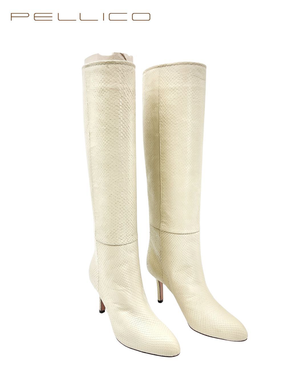 未使用 PELLICO ペリーコ 9612 METRO 80 TB パイソンヒールロング