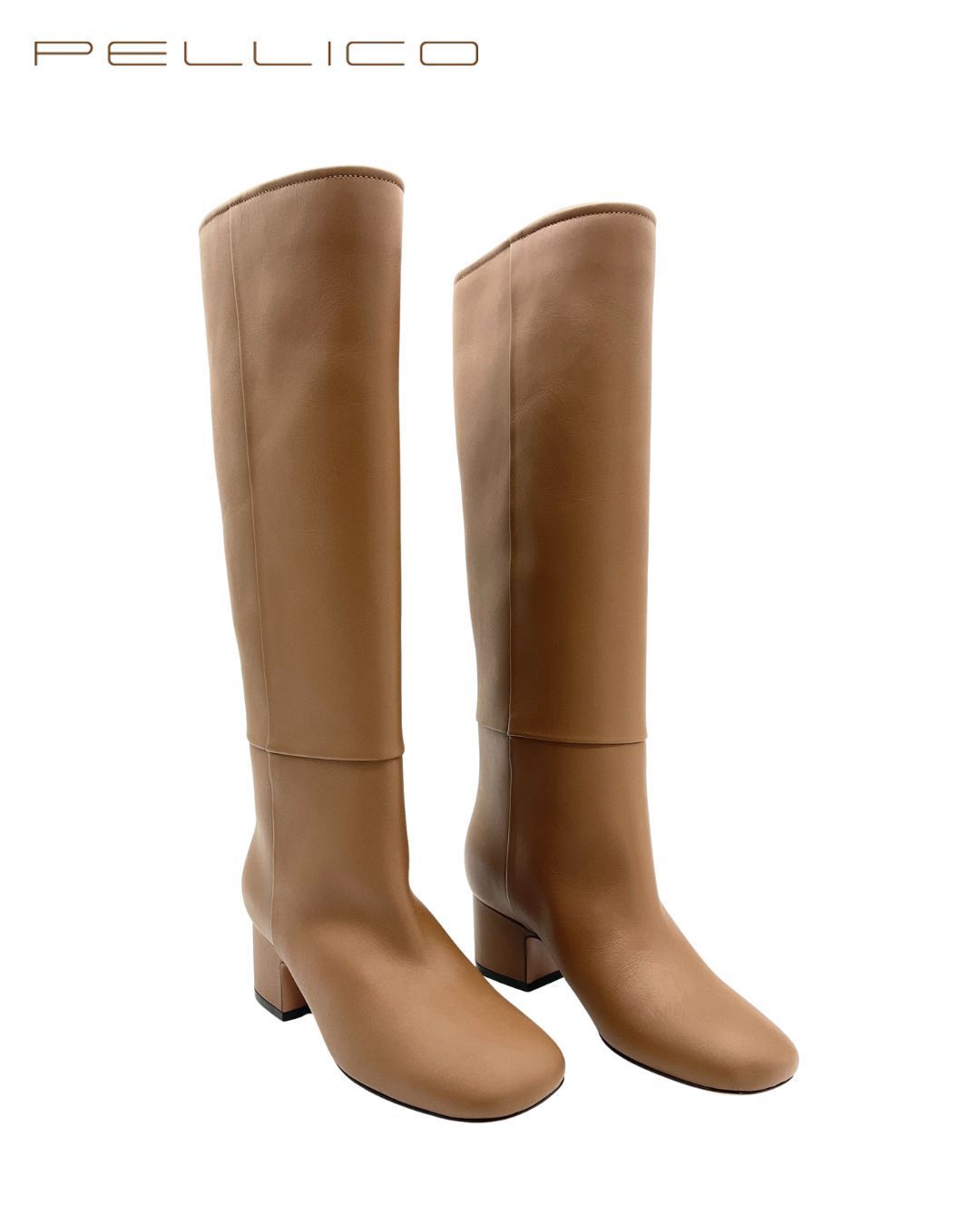 未使用 PELLICO ペリーコ 9659 APEMA 50 TB ヒールロングブーツ 34