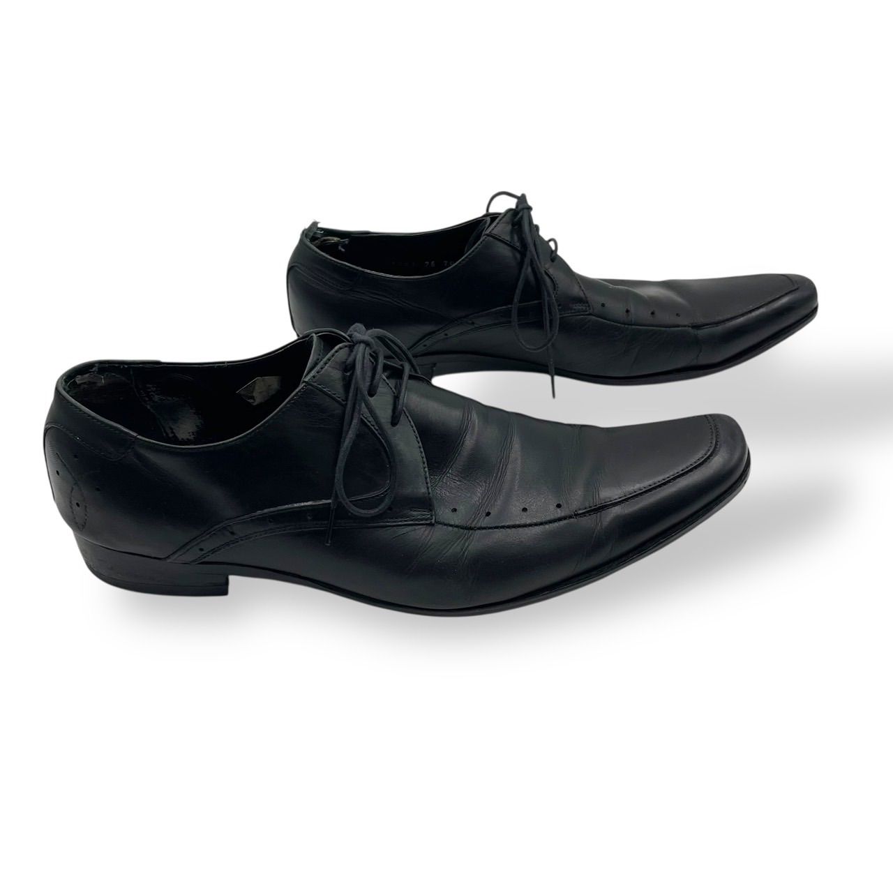 【未使用ほぼ新品に近い★スクエアトゥー】キャサリンハムネットレザーシューズ★革靴 KATHARINE HAMNETT（キャサリンハムネット） ロンドン KATHARINE