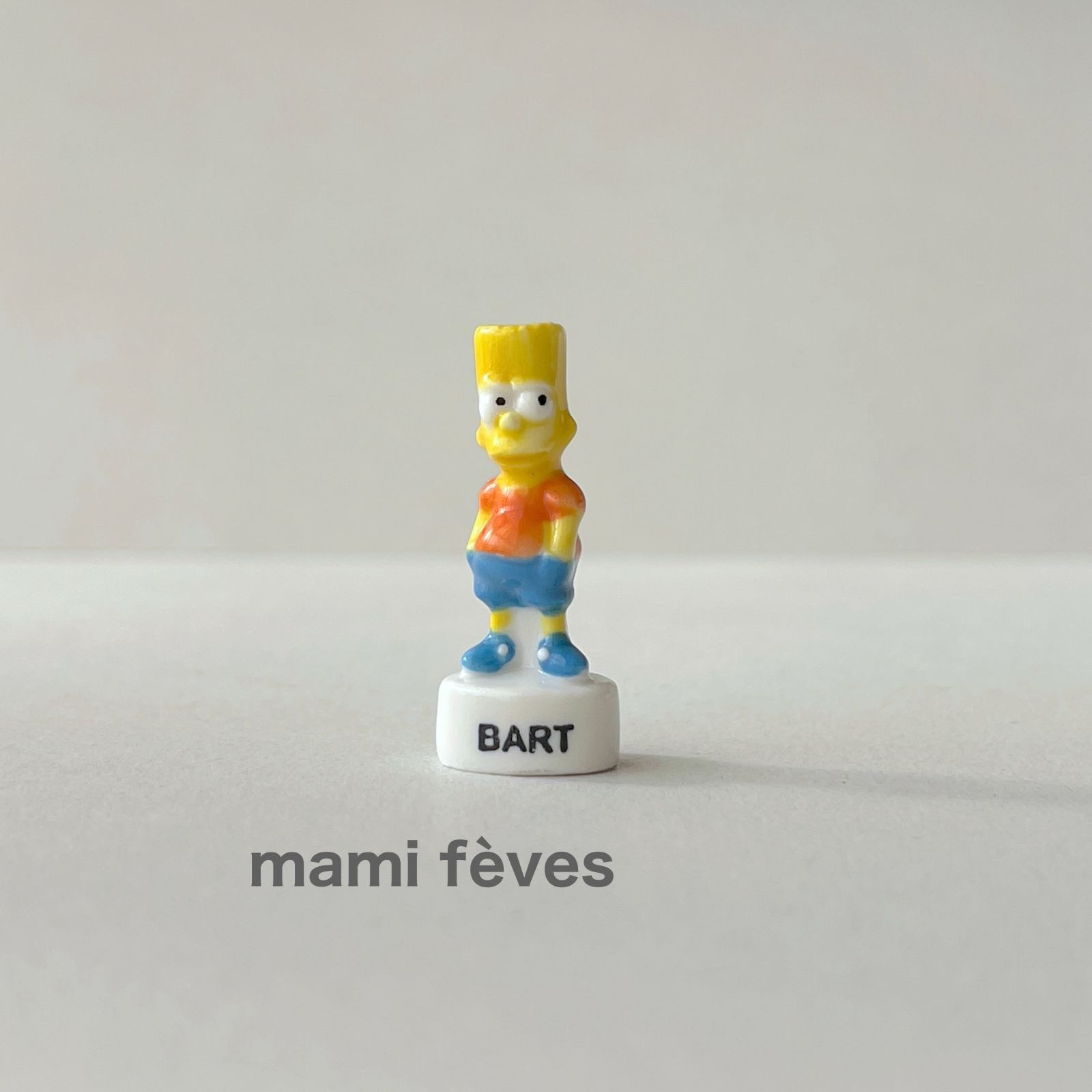 フェーヴ バート シンプソンズ フランス フェーブ ミニチュア陶器