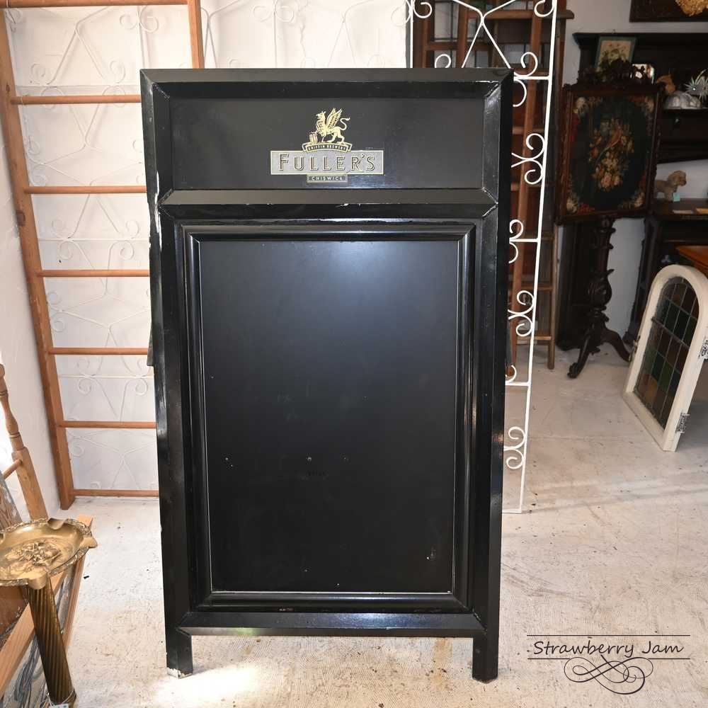 L3710-115 英国アンティーク FULLERS 看板 黒板 カフェ 店舗什器 案内