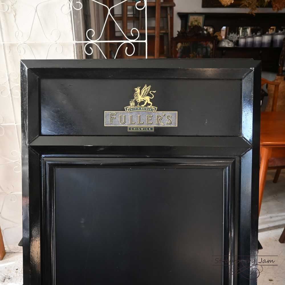 L3710-115 英国アンティーク FULLERS 看板 黒板 カフェ 店舗什器 案内