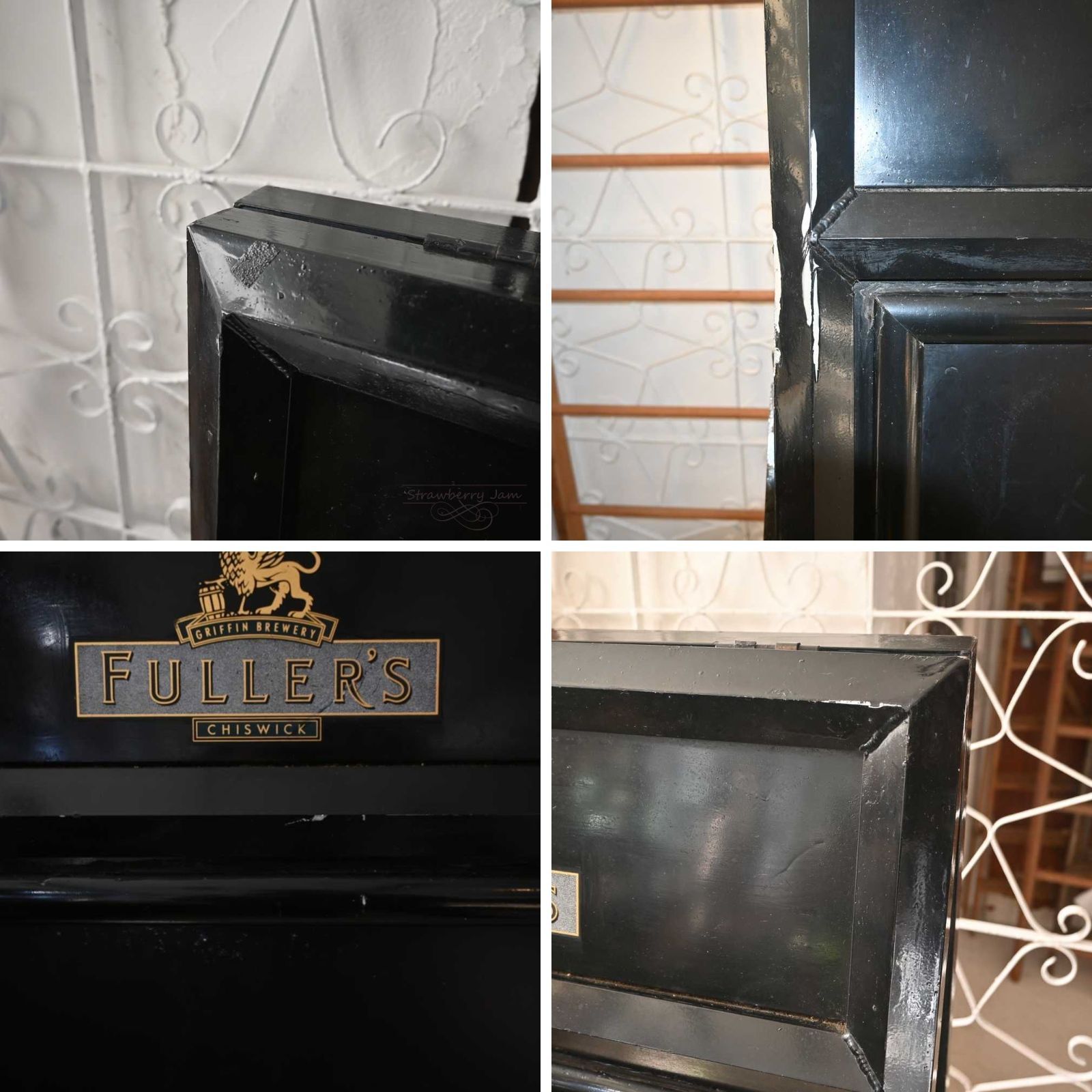 L3710-115 英国アンティーク FULLERS 看板 黒板 カフェ 店舗什器 案内