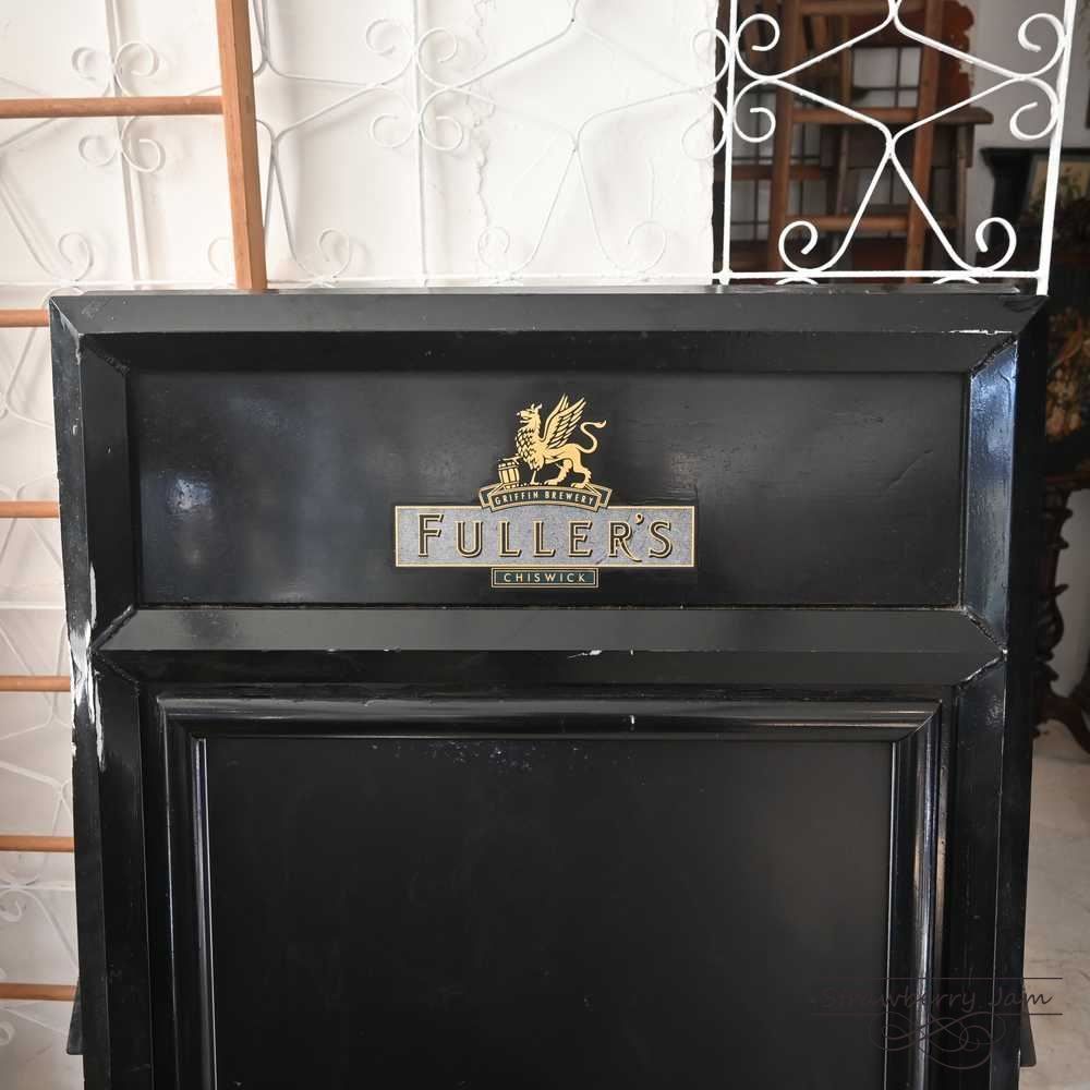 L3710-115 英国アンティーク FULLERS 看板 黒板 カフェ 店舗什器 案内
