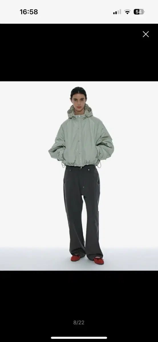 PARTIMENTO ウィメンズ リバーシブル フーディー ウィンドブレーカー ミント グレー