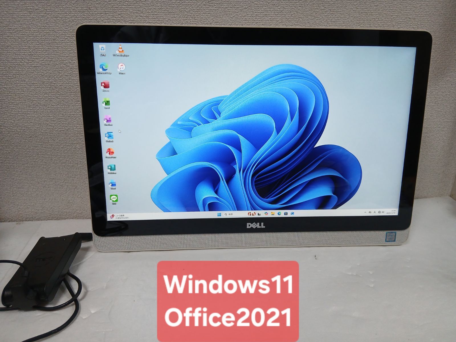 初期設定不要 DELL Core i 3 7100 U 2.4 GHz 4 GB Windows 11 Office 2021 エクセル ワード 一体型PC デスクトップパソコン 21.5インチ タッチパネル Webカメラ Bluetooth