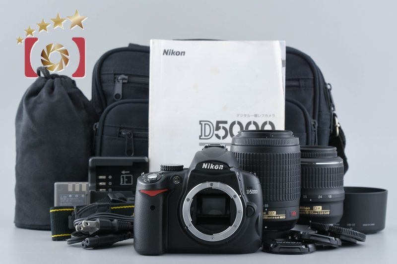 シャッター数少なめ❣️Nikon ニコン D5000 ダブルレンズセット 一眼レフ シャッター数少なめ❣️Nikon ニコン D5000 ダブルレンズセット 一眼