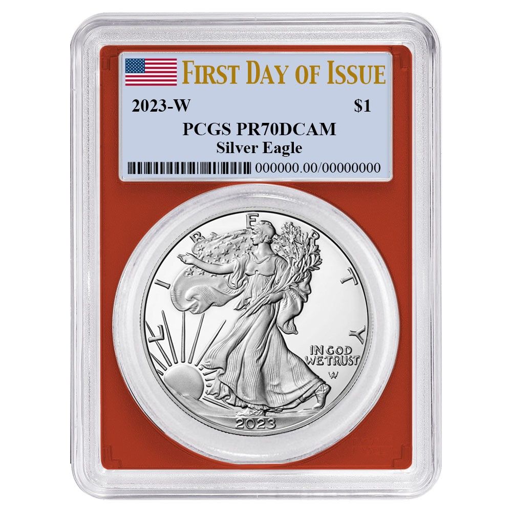 2023-W $1 1オンス プルーフ アメリカンシルバーイーグル PCGS