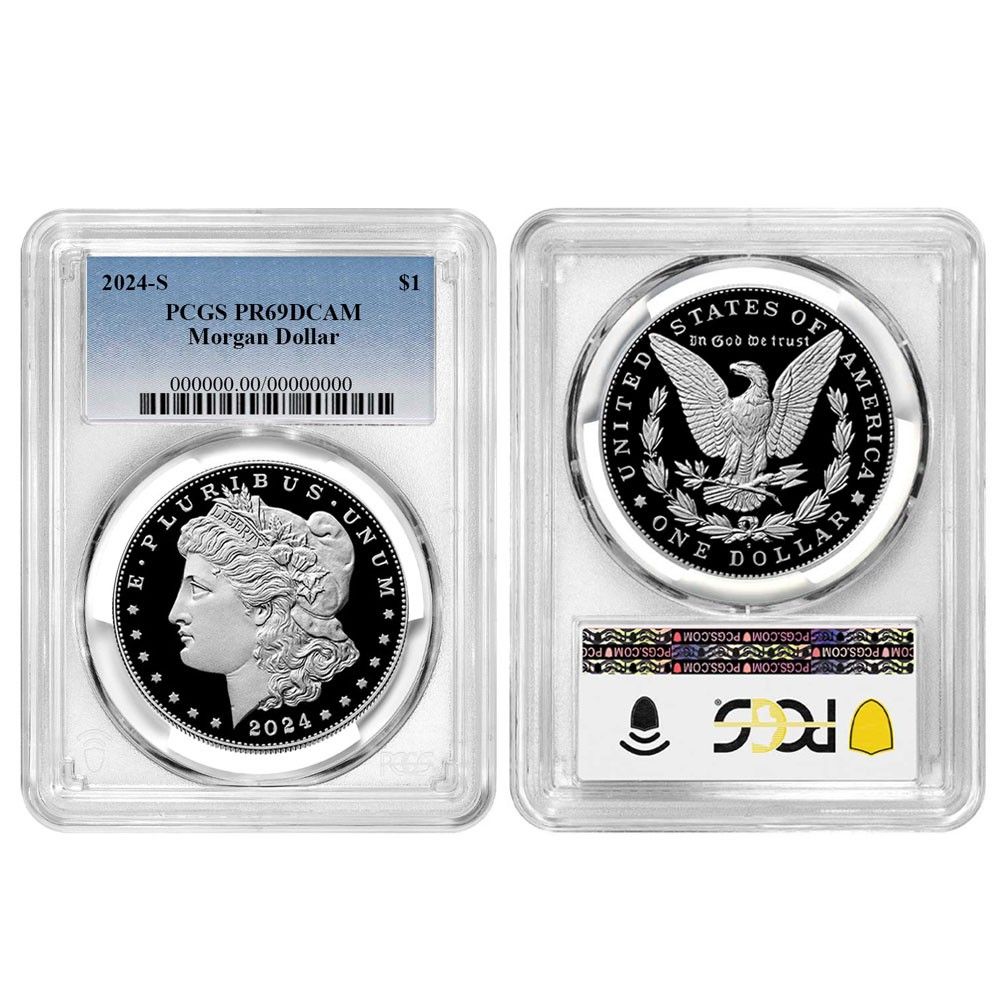 2枚セット - 2024-S 1ドル プルーフ モルガン＆ピース シルバーダラー