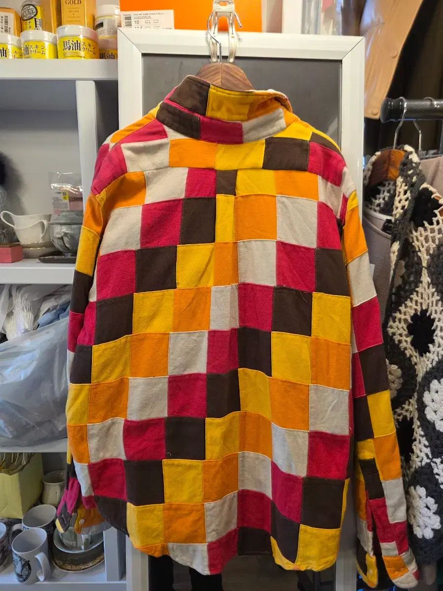  キルト チェス パータン シャツ 66 77 長袖 シャツ ブラウス