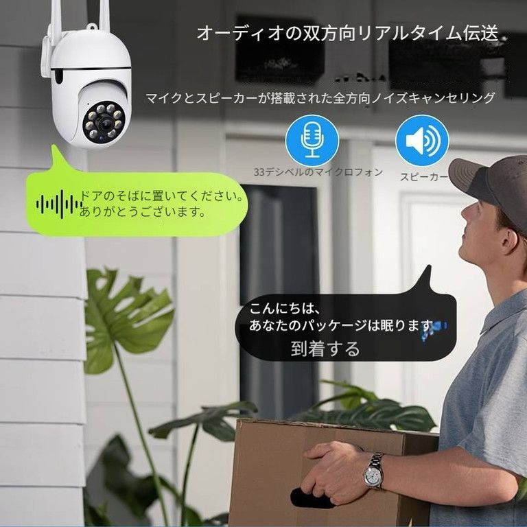 双方向音声 動体検知