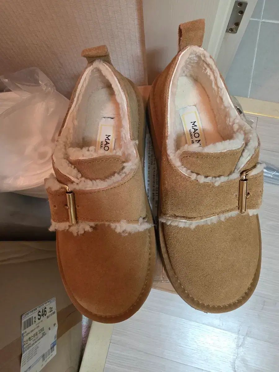 MACMOC マクモク スウェード ファー ローファー 240