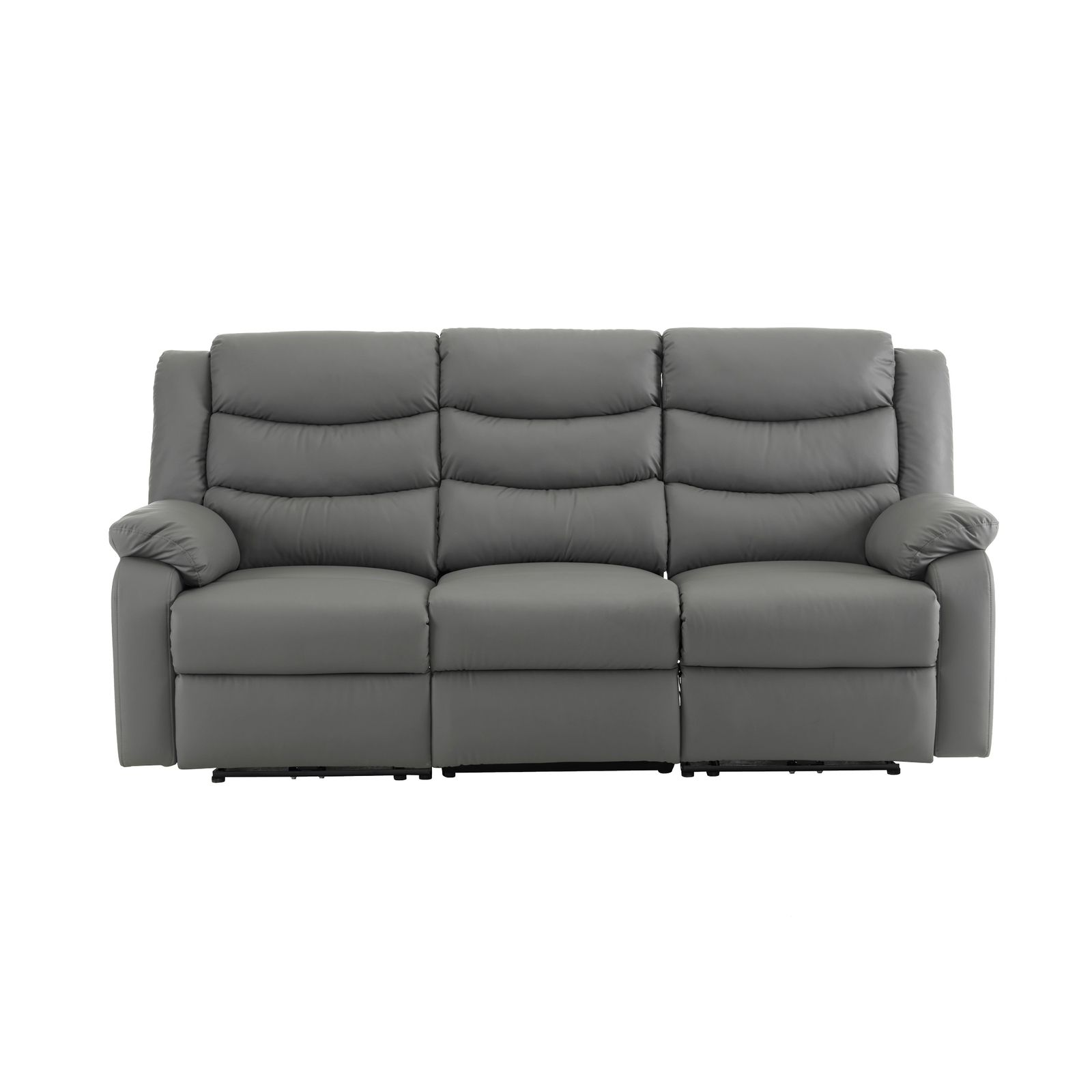 リクライニングチェア リクライニングソファ 3人掛け 電動 リクライニング 左右独立調節 オットマン一体型 パーソナルチェアー 電動ソファ 耐圧分散 一人暮らし 三人掛け グレー