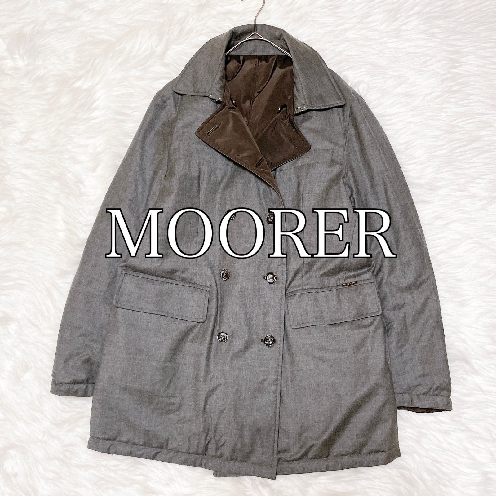 MOORER ムーレー カシミヤ混 中綿ダブルコート FEYEM S.p.A. - メルカリ