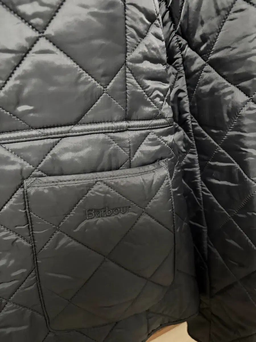 バブアー スタイル ブラック キルティング ジャケット