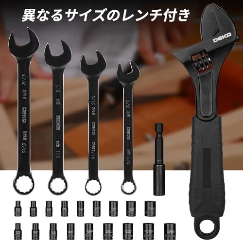  DEKO 178本組 工具セット ホームツールセット 家庭用 ツールセット 日曜大工 DIYセット 作業工具セット 家具の組み立て 住まいのメンテナンス用 修理道具セット 便利な収納ケース付き 9 f 69 dac 5 その他 キッチン 食器