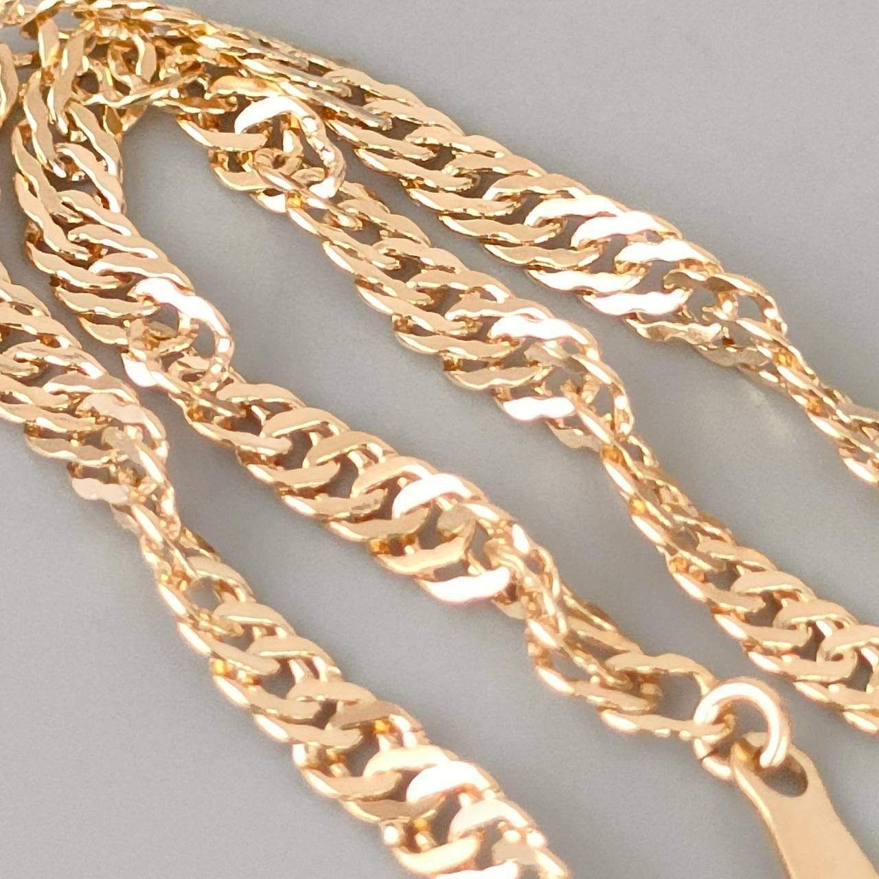 18金 K 18 男女兼用 スクリューネックレス 2 34ｇ 18㎝ E 002