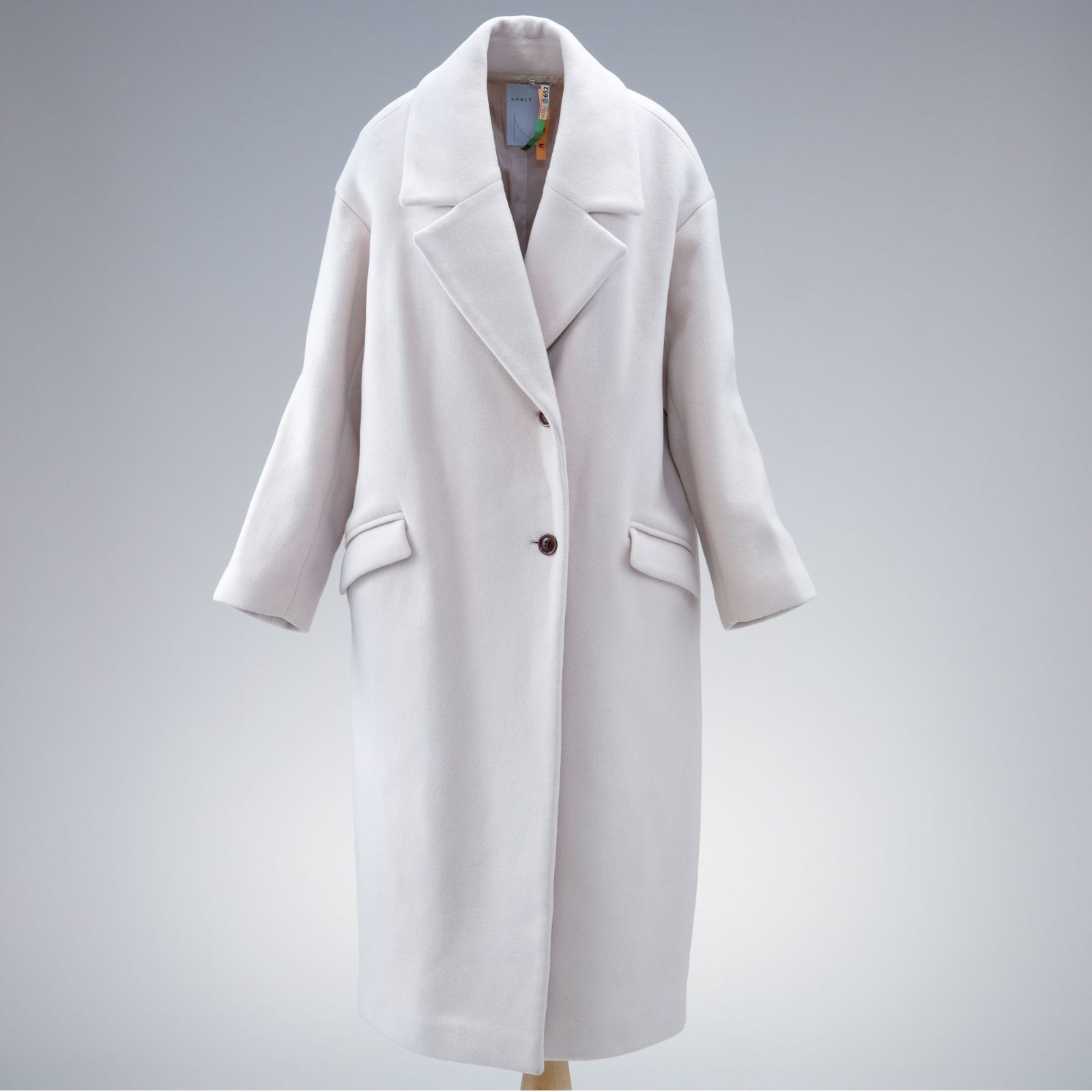 NOBLE ノーブル W/Nyオーバーロング Pコート オーバーロングコート 40