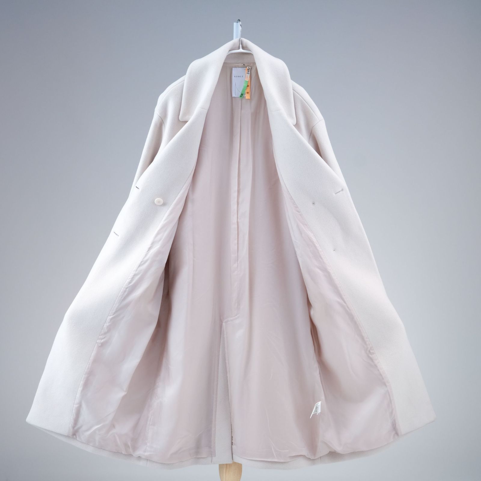 NOBLE ノーブル W/Nyオーバーロング Pコート オーバーロングコート 40