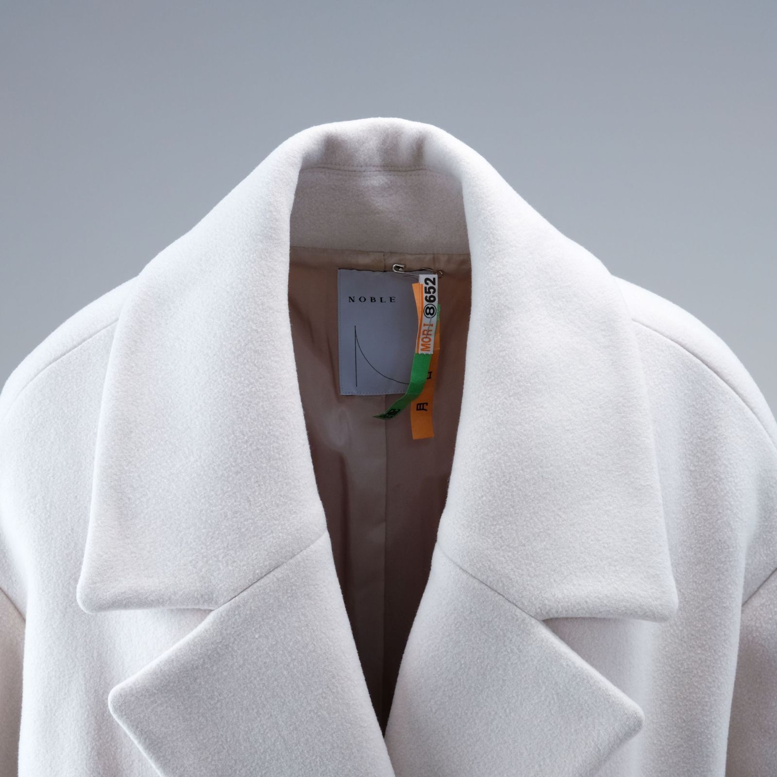 NOBLE ノーブル W/Nyオーバーロング Pコート オーバーロングコート 40