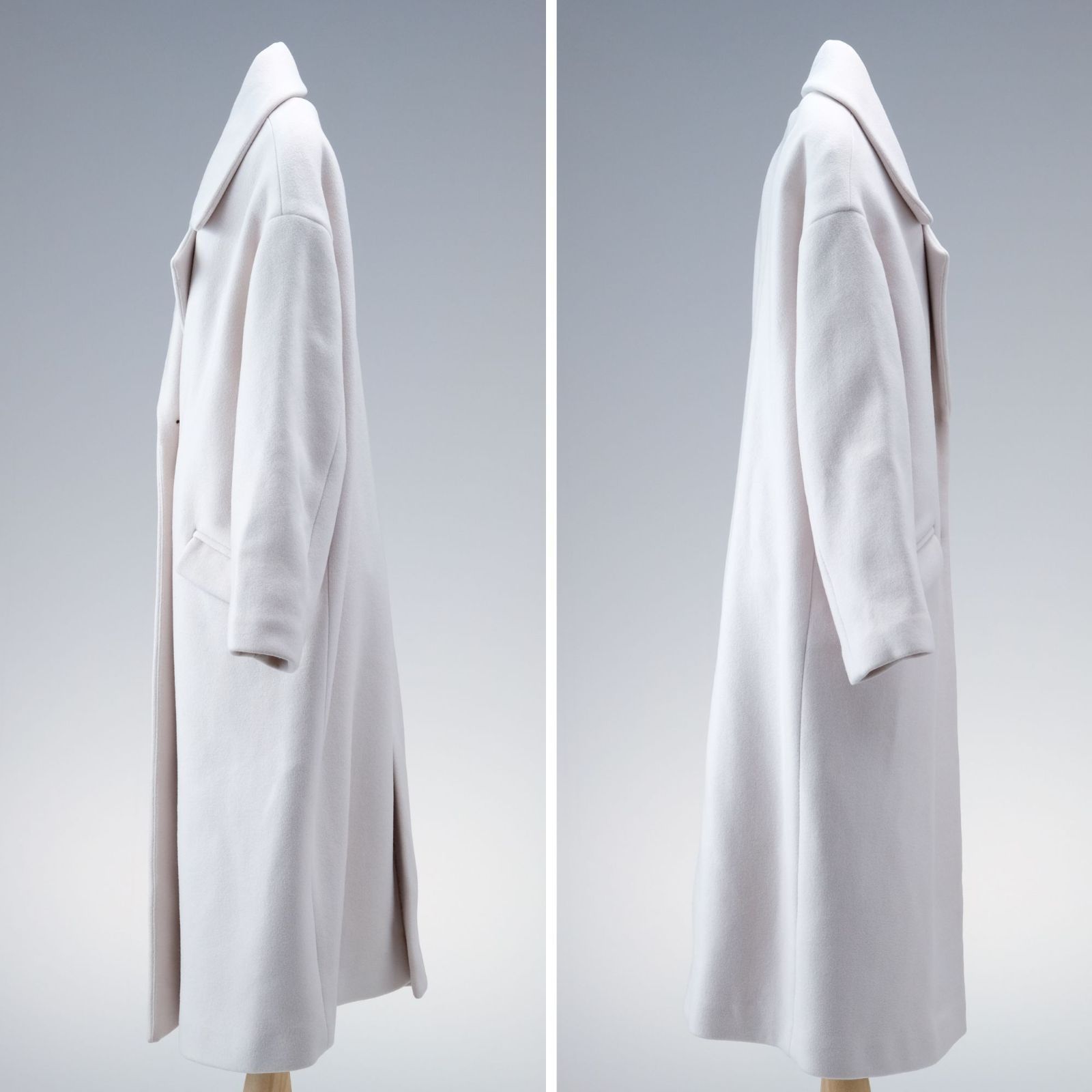 NOBLE ノーブル W/Nyオーバーロング Pコート オーバーロングコート 40