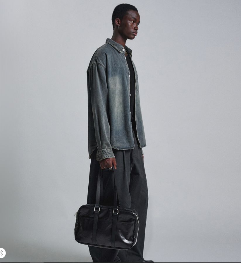 カネイテイ ウール Starship Square スタシ バッグ M BLACK ショルダーバッグ