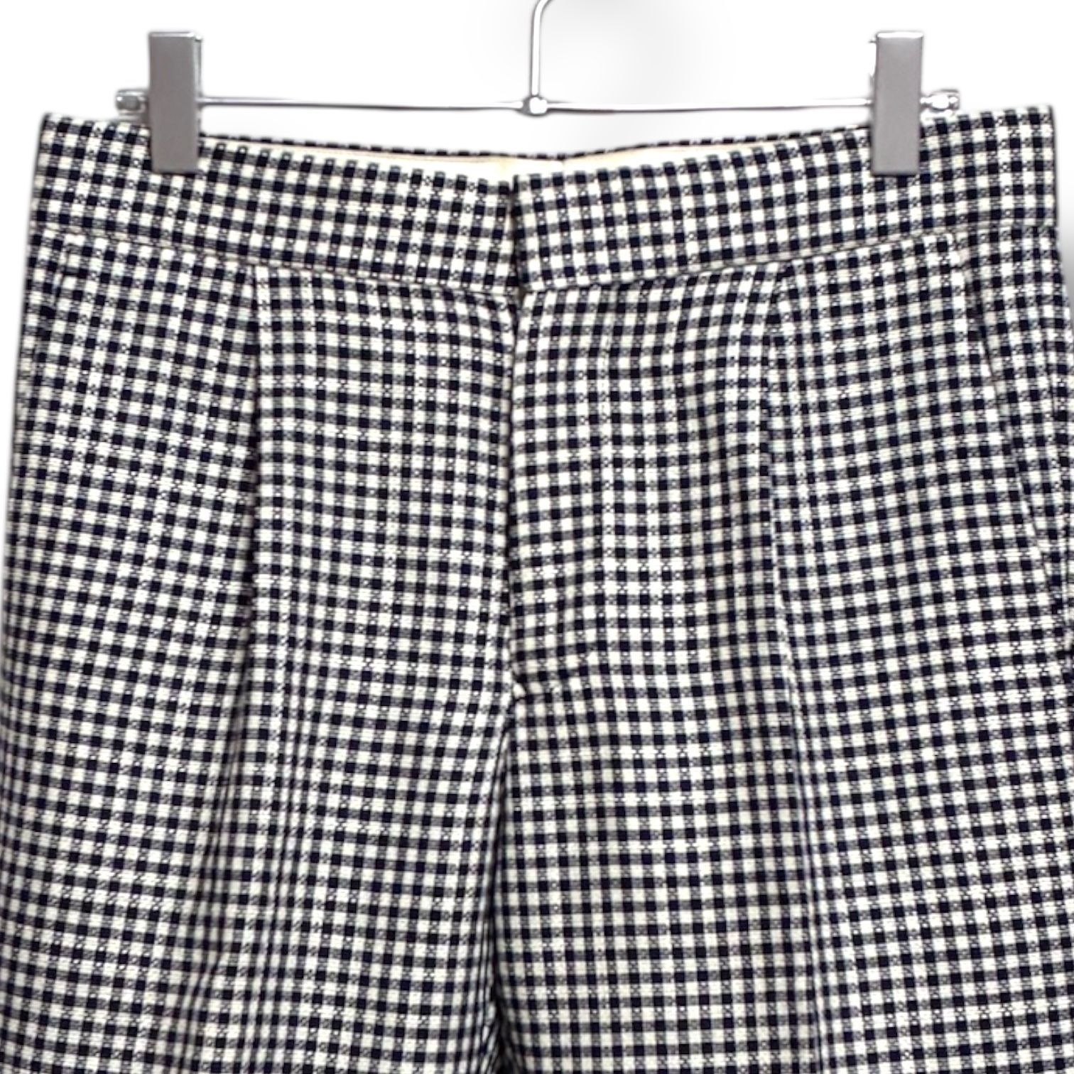 Drawer ドゥロワー レディース パンツ グレンチェック ブラック