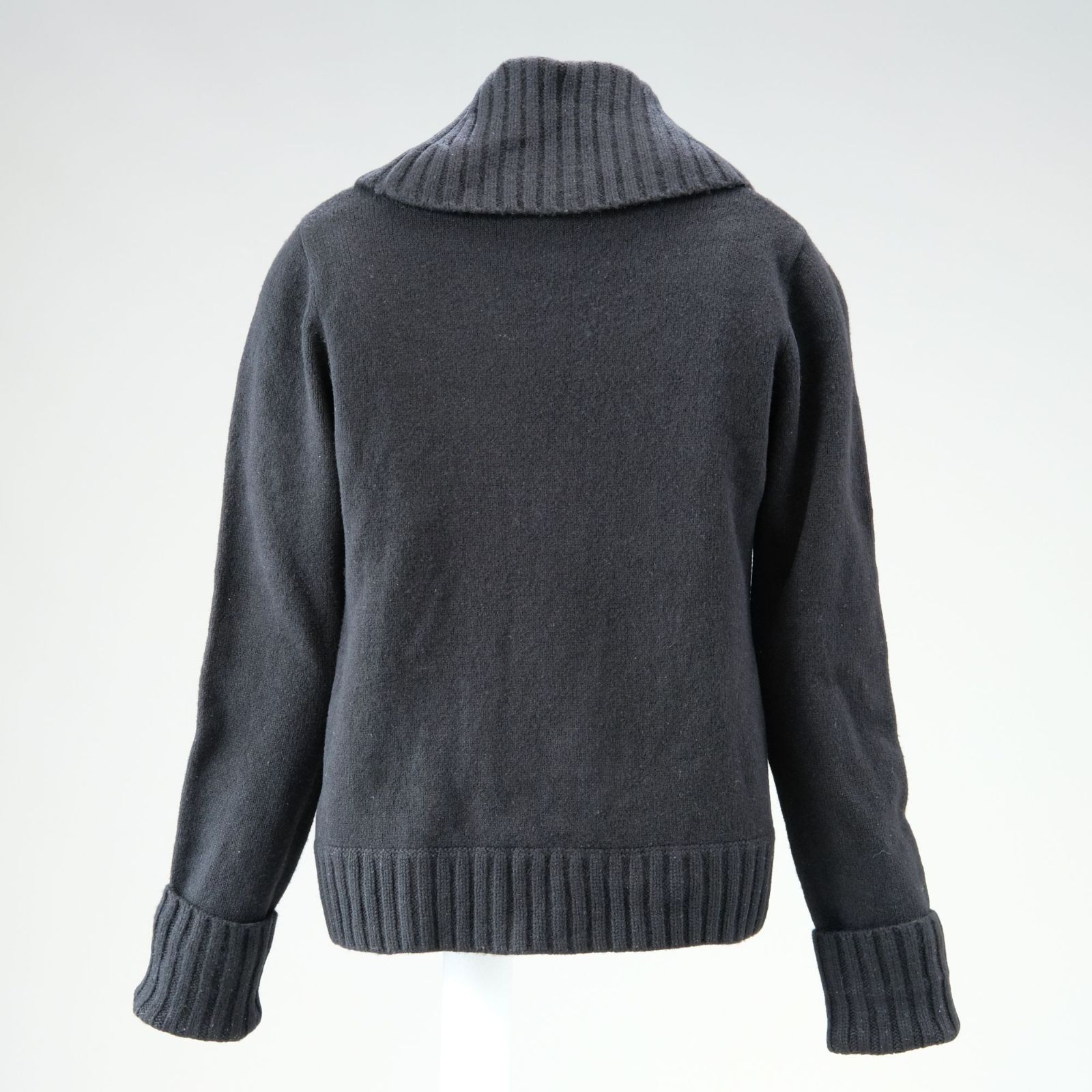 BURBERRY BLUE LABEL カシミヤ混 ケーブルニット ハイネック セーター