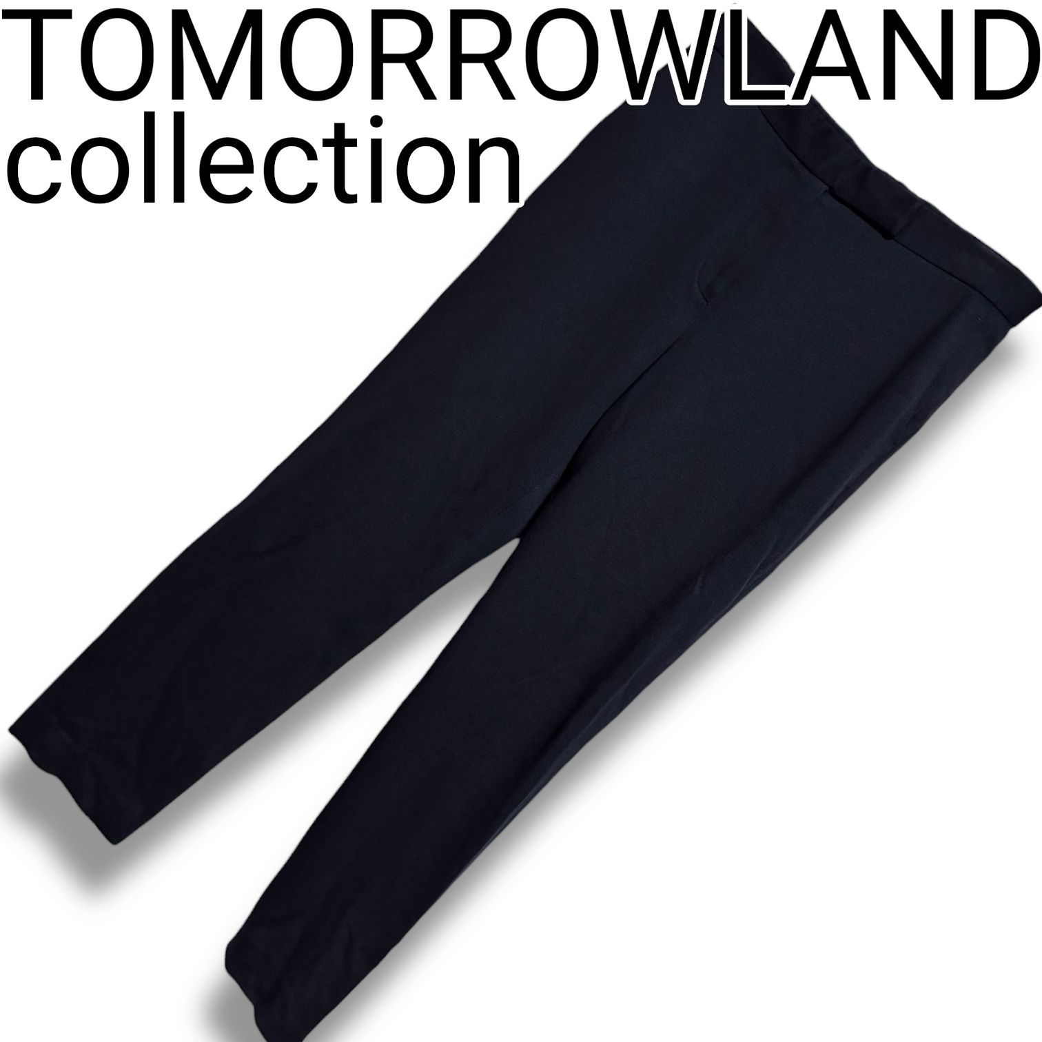 TOMORROWLAND collection スラックス パンツ ネイビー 濃紺 サイズ38