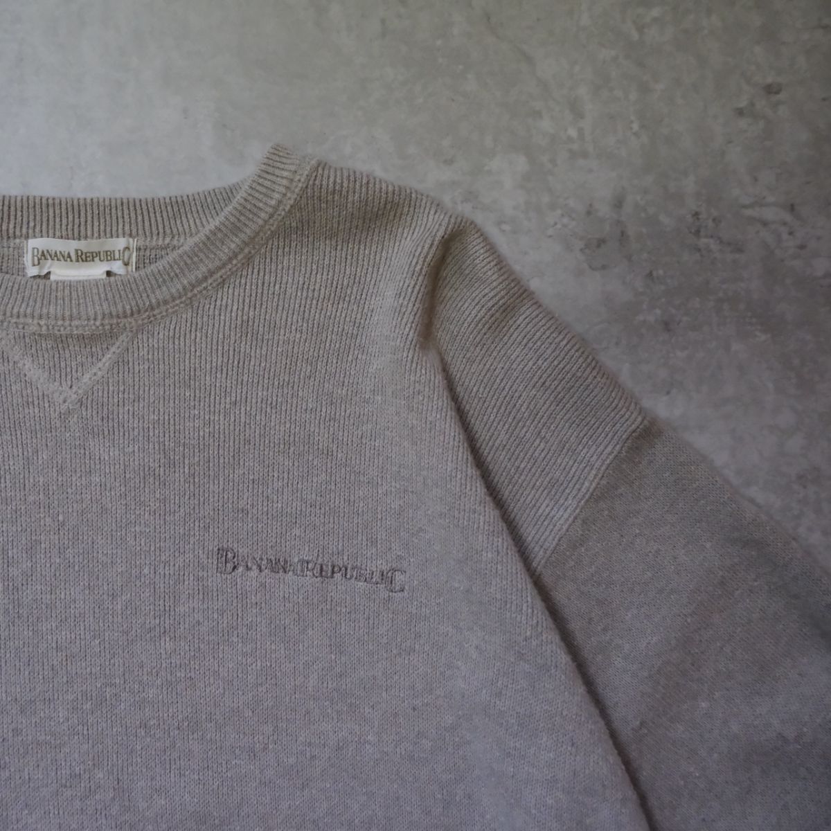 BANANA REPUBLIC】90s コットンニット/クルーネック USA 古着 90S USA 
