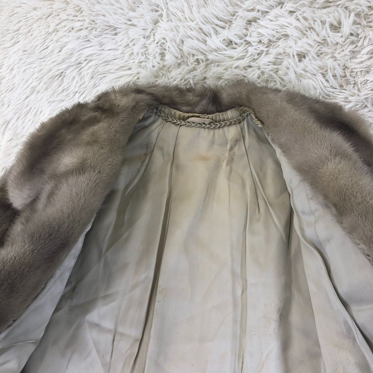 着丈105cm サファイアミンク ファーコート XLサイズ相当 ロングコート