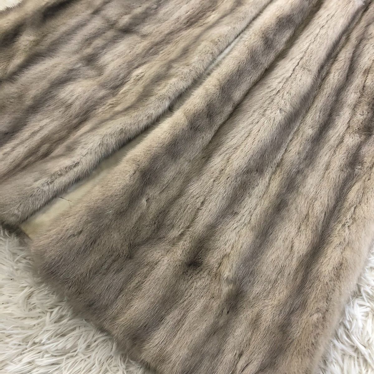 着丈105cm サファイアミンク ファーコート XLサイズ相当 ロングコート