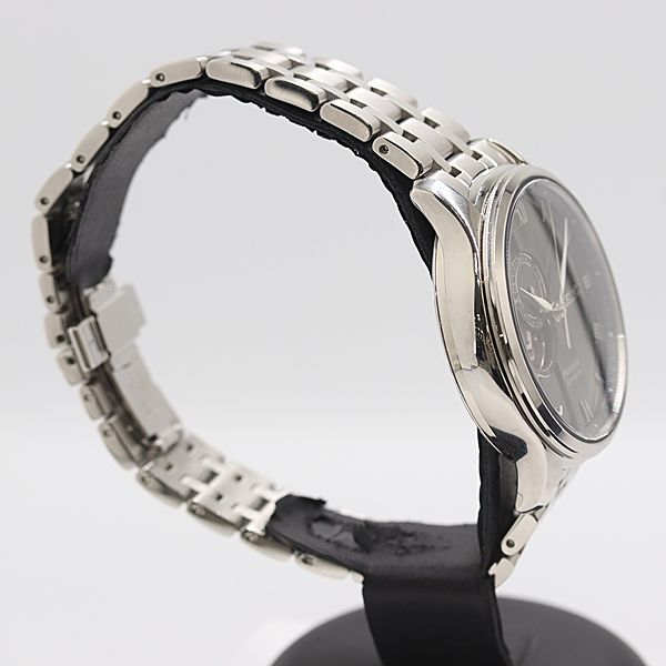 稼働 セイコー プレサージュ 日本庭園シリーズ 4 R 39-00 W 0 AT 自動巻 黒文字盤 メンズ腕時計 7582300 12 KHT SMZ