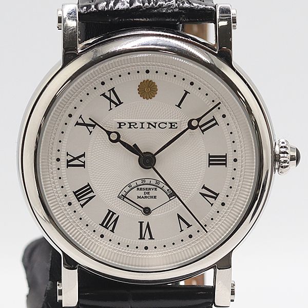 稼働 プリンス AT 自動巻 ホワイト文字盤 メンズ腕時計 2000000 12 NBG SMZ