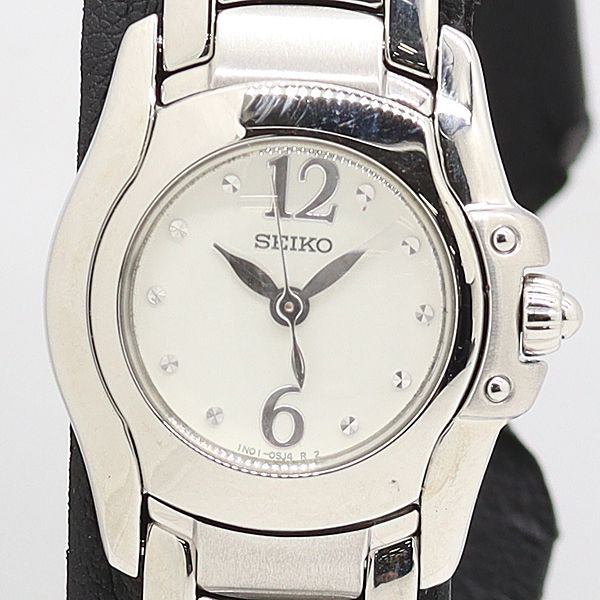 保 稼働 セイコー 1 N 01 0 HC QZ ホワイト文字盤 レディース腕時計 7671200 12 GTG MST